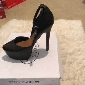 Black Leather Heels